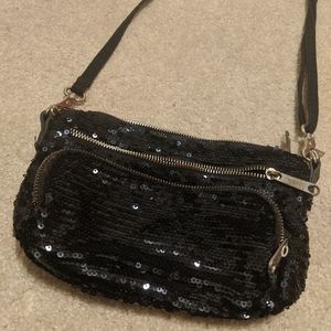 Black Victoria's Secret Pink Sequin Bag
